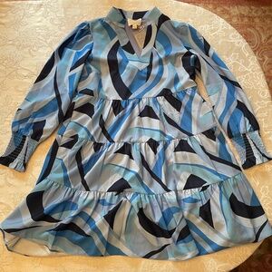 WOMEN’S SIZE MEDIUM SAIL TO SABLE SWIRL PRINT LINED DRESS NEW WITH TAGS